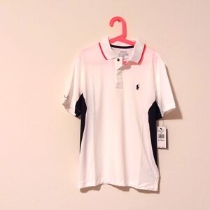 Polo Ralph Lauren girl's performance White M(10-12) t-shirt.